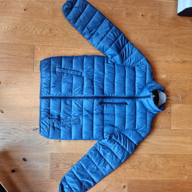 Hellblaue XXL daunenjacke