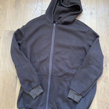 Brown Zip Hoodie
