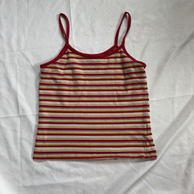 Y2K gestreiftes Top 