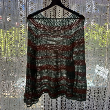 Pull raglan au crochet