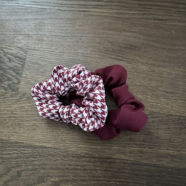 2 Burgundy Hair Elastics