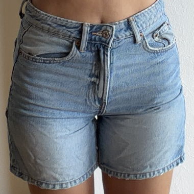 Light Blue Denim Shorts