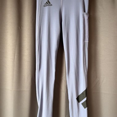 Leggings sportivi Adidas grigio