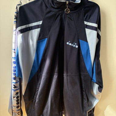 Diadora vintage training jacket blue