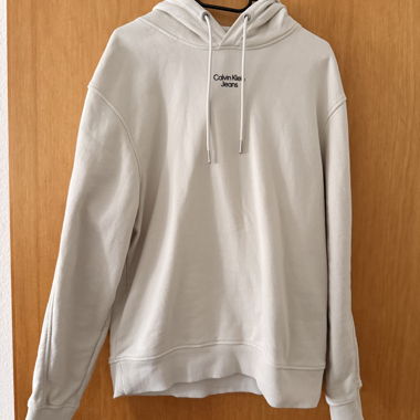Felpa con cappuccio Calvin Klein Jeans beige S