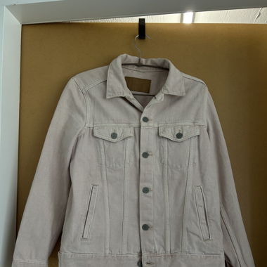Veste en jeans/ denim rose pâle