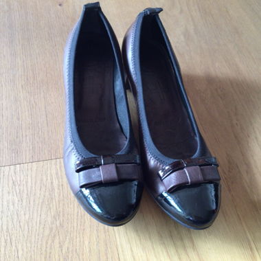 Ballerines de danse marron et noir EU 39