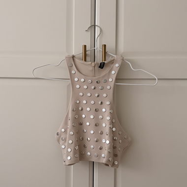 Top H&M ricamato XS