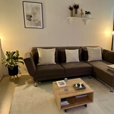 Brühl Moule Sofa inkl. passendem Hocker  &4 Kissen