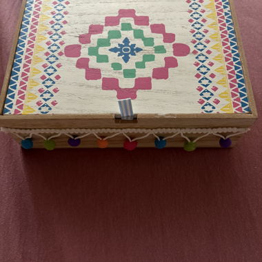 Cassa decorativa in legno Ibiza Boho