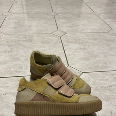 MM6 Maison Margiela fur sneakers