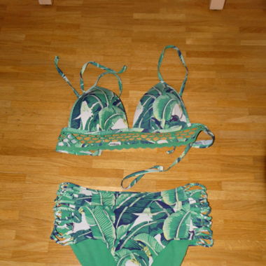 Maillot de bain 2pces, taille haute 