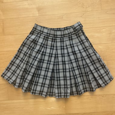 Plaid Pleated Skirt