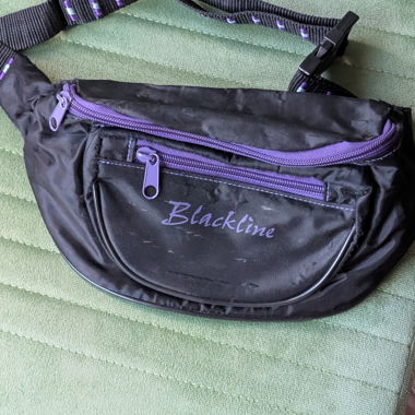 Marsupio 80s Blackline nero-viola