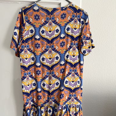 Sommerkleid bunt gemustert Gr. 44/L