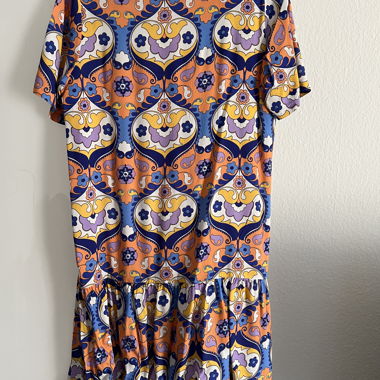 Sommerkleid bunt gemustert Gr. 44/L