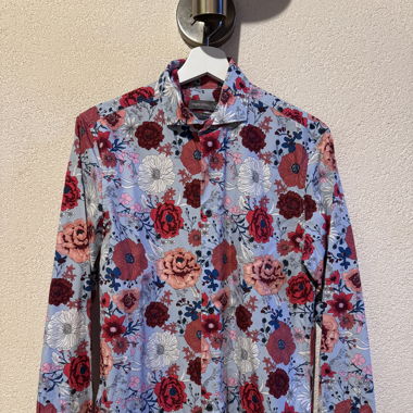 Chemise à fleurs Slim Fit 