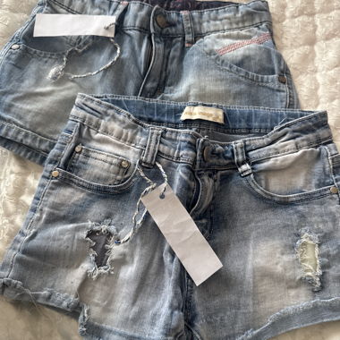 2x Jeans Shorts Set