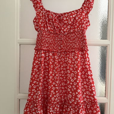 Red Floral Dress