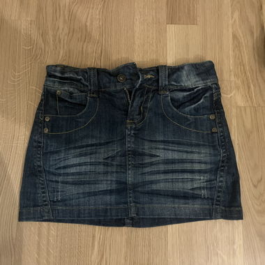 Vintage Denim Mini Skirt