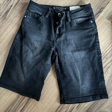 Shorts en denim noirs