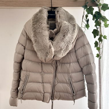 Ice white down jacket