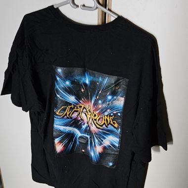 Black Graphic Techno T-Shirt