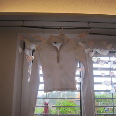 Weisses Langarm Crop Top