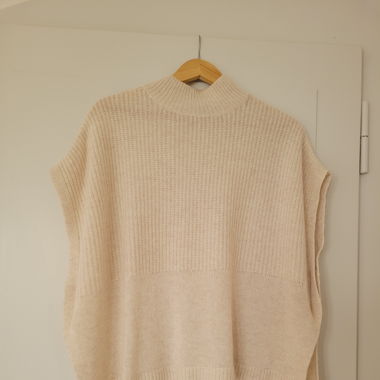 ärmelloser Pullover mit Kaschmir, oversized