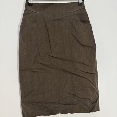 Grey wool pencil skirt XS