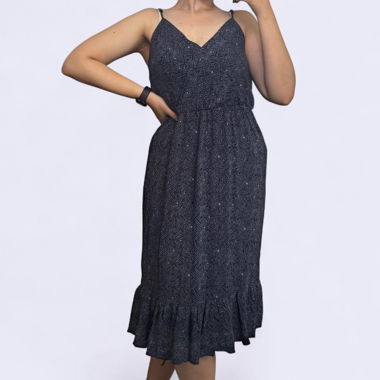 Midi Dress with Straps