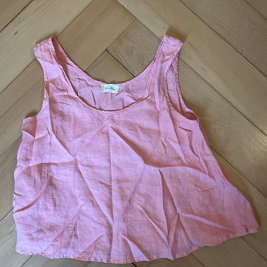 Top Rosa Senza Maniche