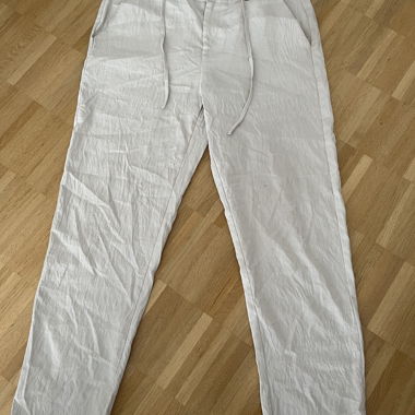 Weisse Casual-Herrenhose