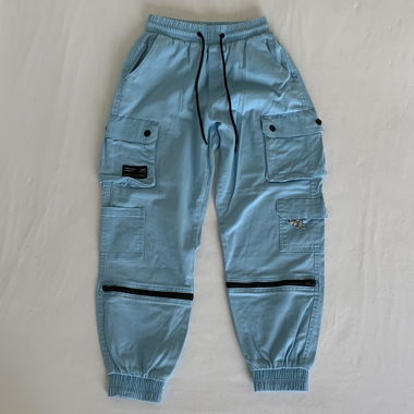 Blaue Cargohose