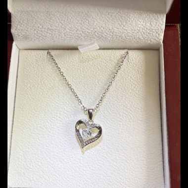 Herzanhänger Kette 925 Silber