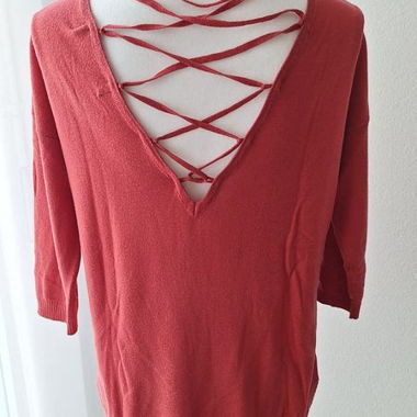 Vero Moda Maglione maniche 3/4, bordeaux, taglia S