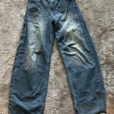 Washed vintage baggy-jeans