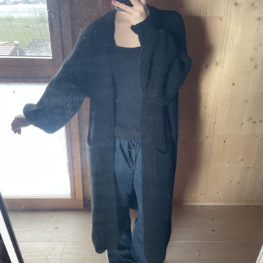 Black Maxi Cardigan