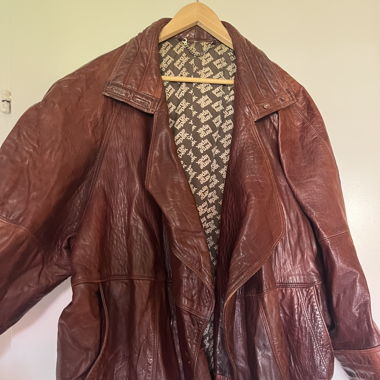 Veste en cuir vintage