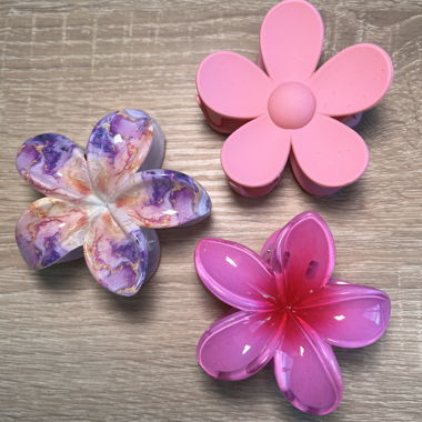 Set de barrettes à cheveux fleuries