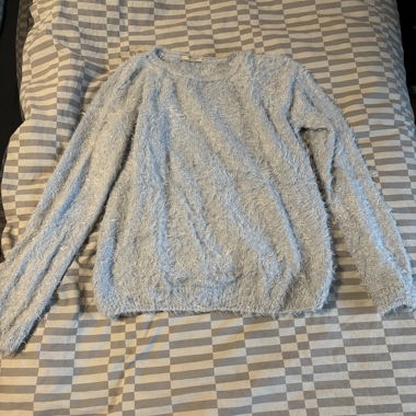 Hellblauer flauschiger LCW Pullover M