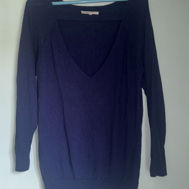 Pull en cachemire bleu marine MAJE