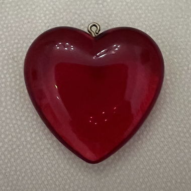 Pendentif coeur rouge