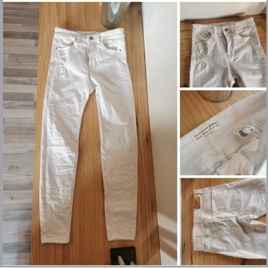 White Women’s Jeans Stradivarius Size 36