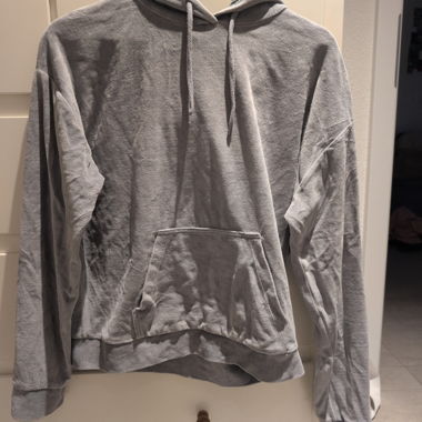 Hoodie gris velouté