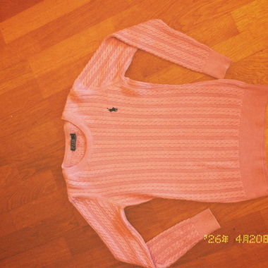 Pull en maille rose Ralph Lauren