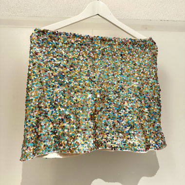 Glitter Mini Skirt