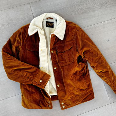 Veste en velours côtelé chaude et confortable