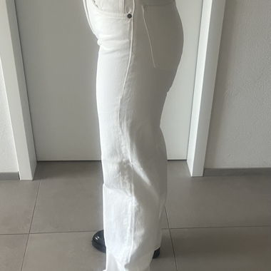 Jeans bianchi vita alta