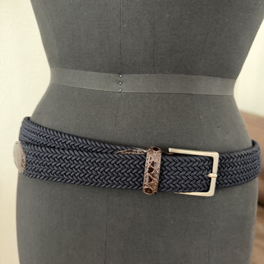 Ceinture tressée de Church‘s longueur 110 Navy
